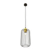 Suspension Vander 1 lumière noire et dorée