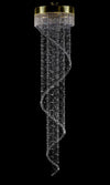 Kristall-Spiralpendelleuchte L448CLN