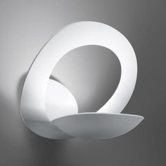 Applique murale Pirce en aluminium, blanc, hauteur 25 cm