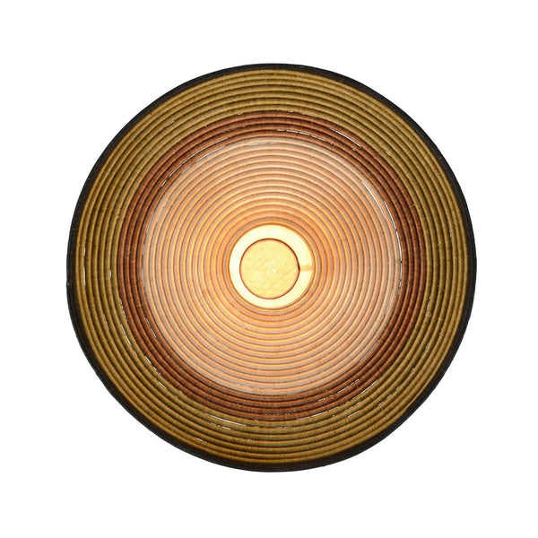 Applique murale Grass L, vert et beige, Ø 80 cm