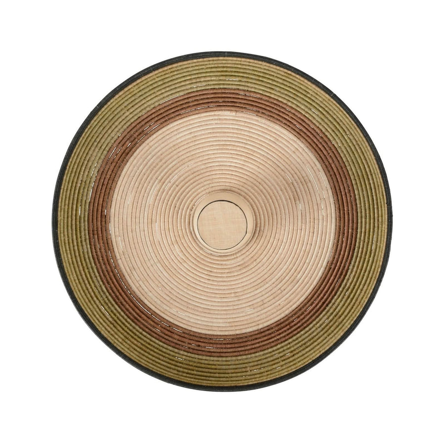 Applique murale Grass XL, vert et beige, Ø 100 cm