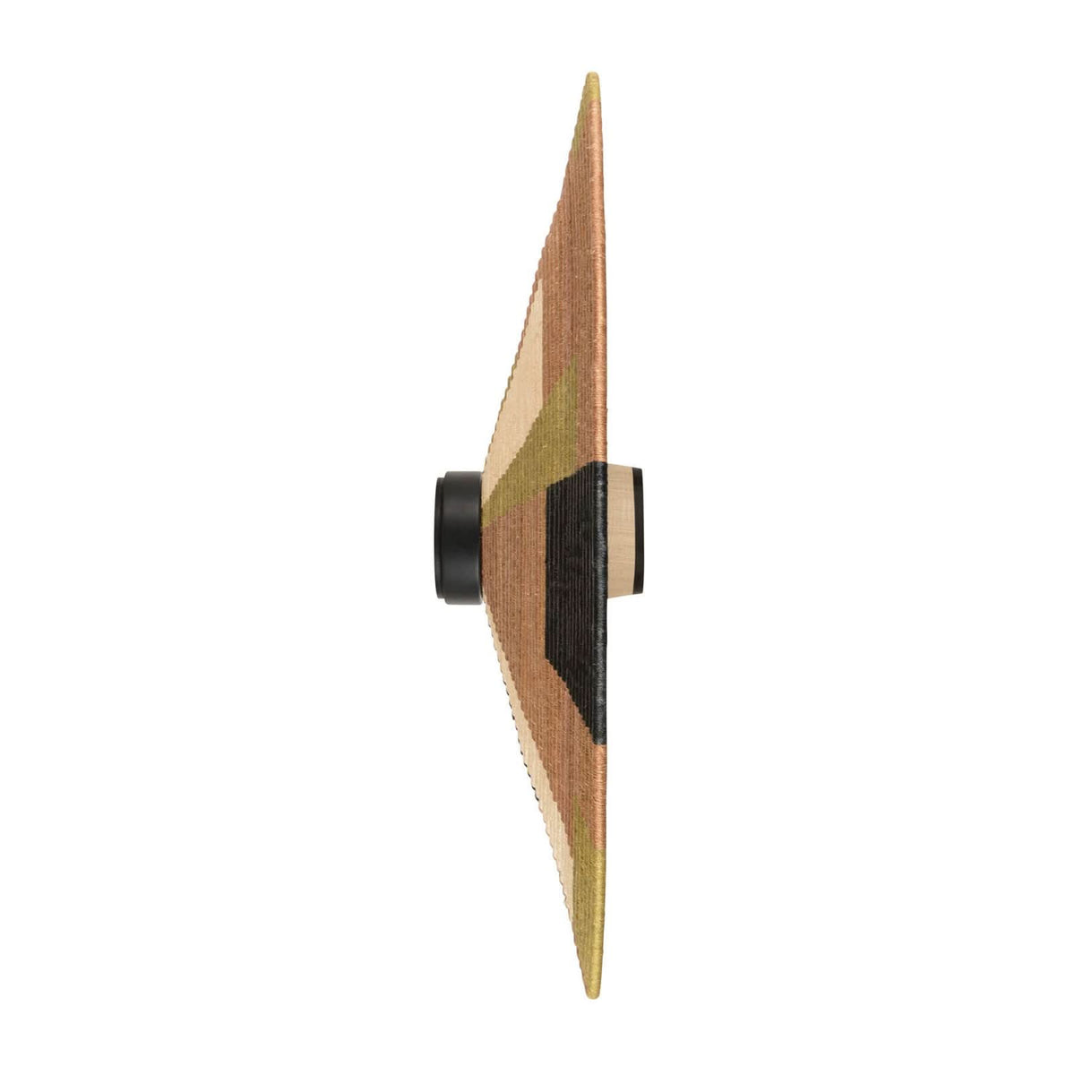 Applique murale Parrot XL en rotin, marron, Ø 100 cm