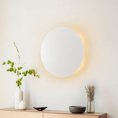Applique murale Lunia New en métal, blanc, 4 lumières, Ø 40 cm