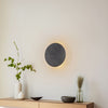 Applique murale Lunia New en métal, noir, 2 lumières, Ø 20 cm