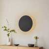 Applique murale Lunia New en métal, noir, 3 lumières, Ø 30 cm