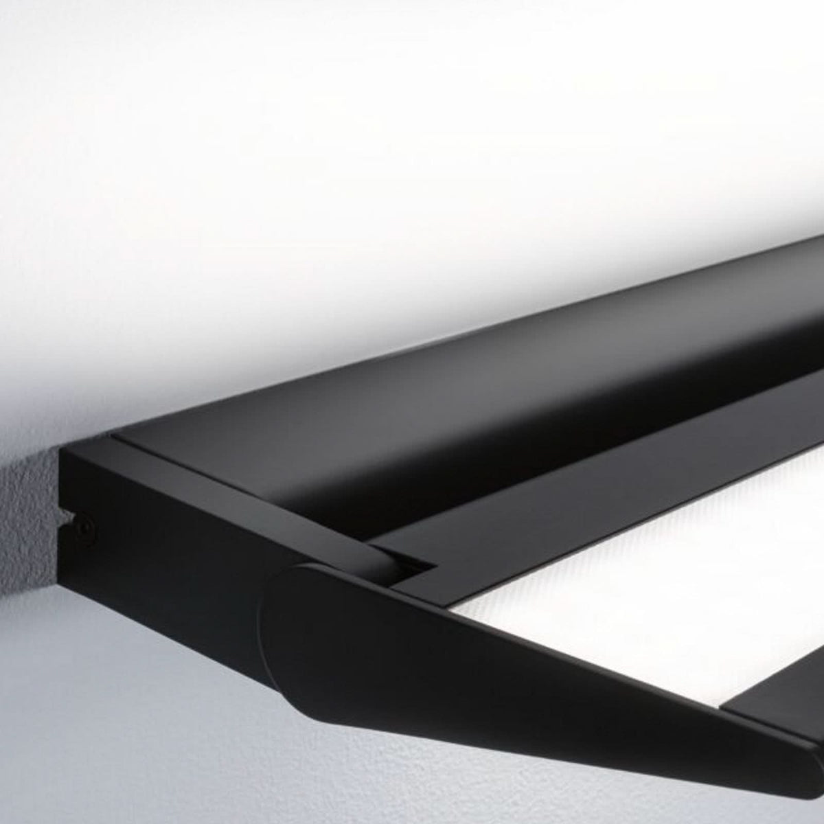 Applique murale LED Ranva 3-Step-dim en aluminium, noir, hauteur 3,3 cm