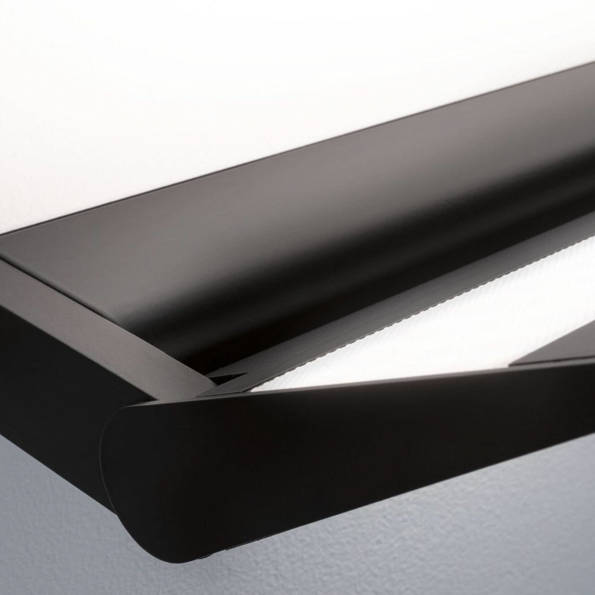 Applique murale LED Ranva 3-Step-dim en aluminium, noir, hauteur 3,3 cm