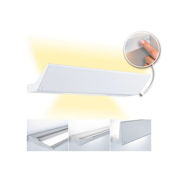 Applique murale LED Ranva Lèche-mur 3-Step-dim en aluminium, blanc, hauteur 3,3 cm