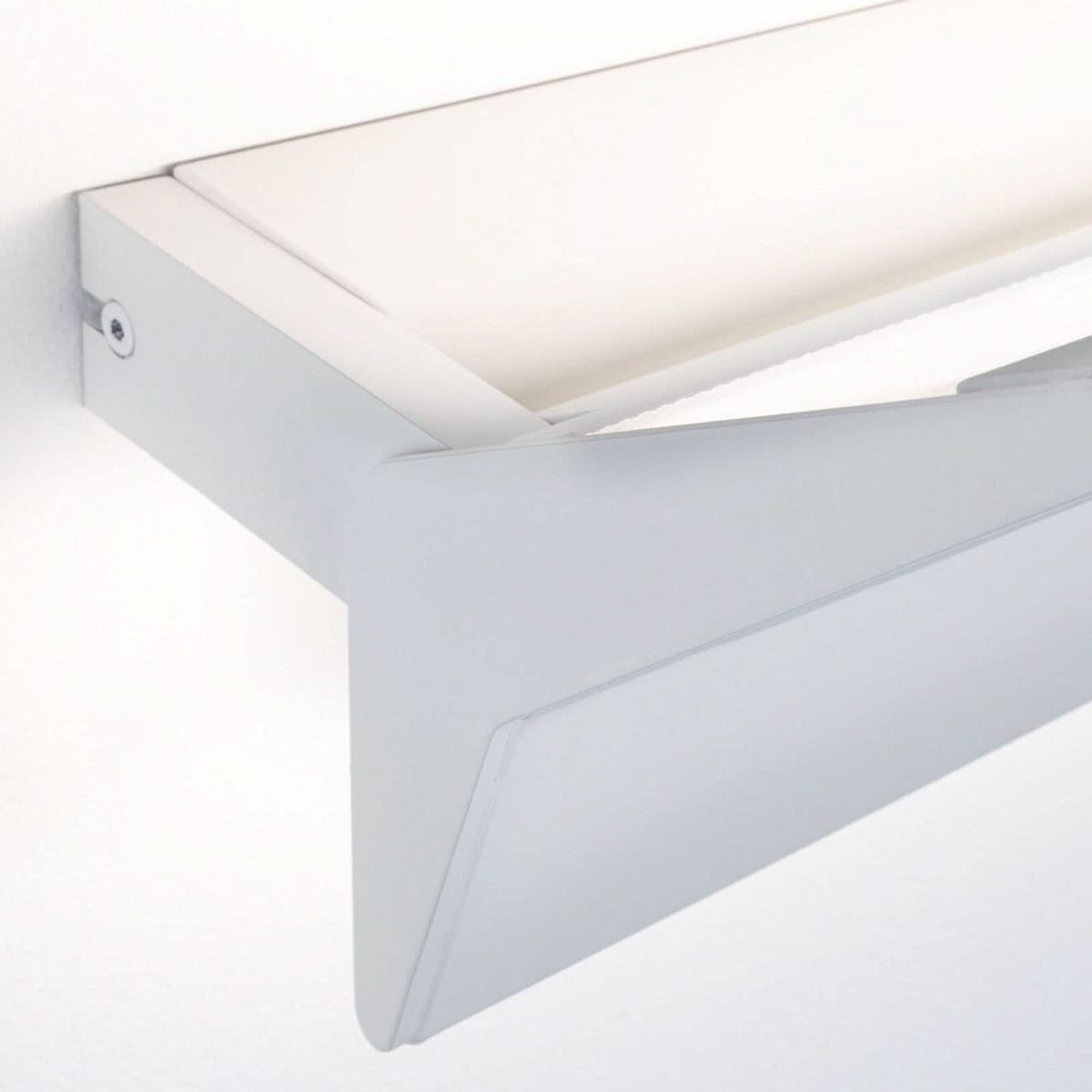 Applique murale LED Stine 3-Step-dim en aluminium, blanc, hauteur 17,1 cm