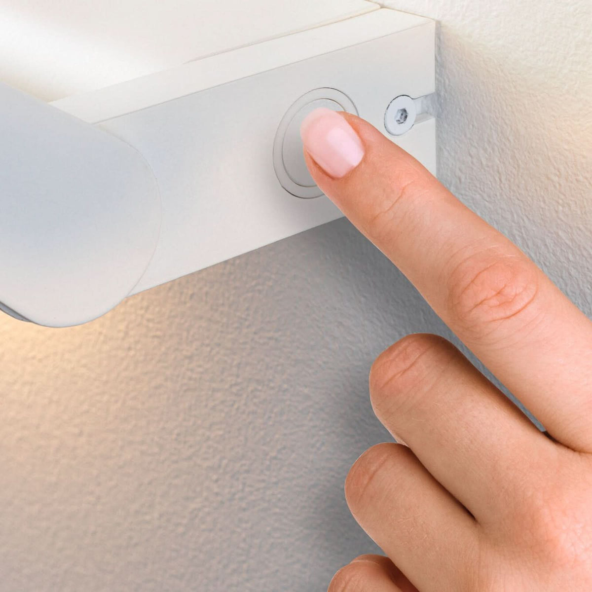 Applique murale LED Stine 3-Step-dim en aluminium, blanc, hauteur 17,1 cm