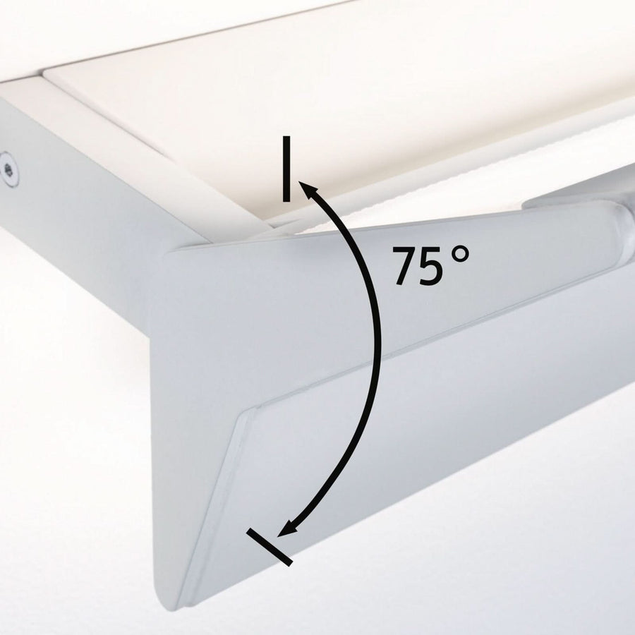 Applique murale LED Stine 3-Step-dim en aluminium, blanc, hauteur 17,1 cm