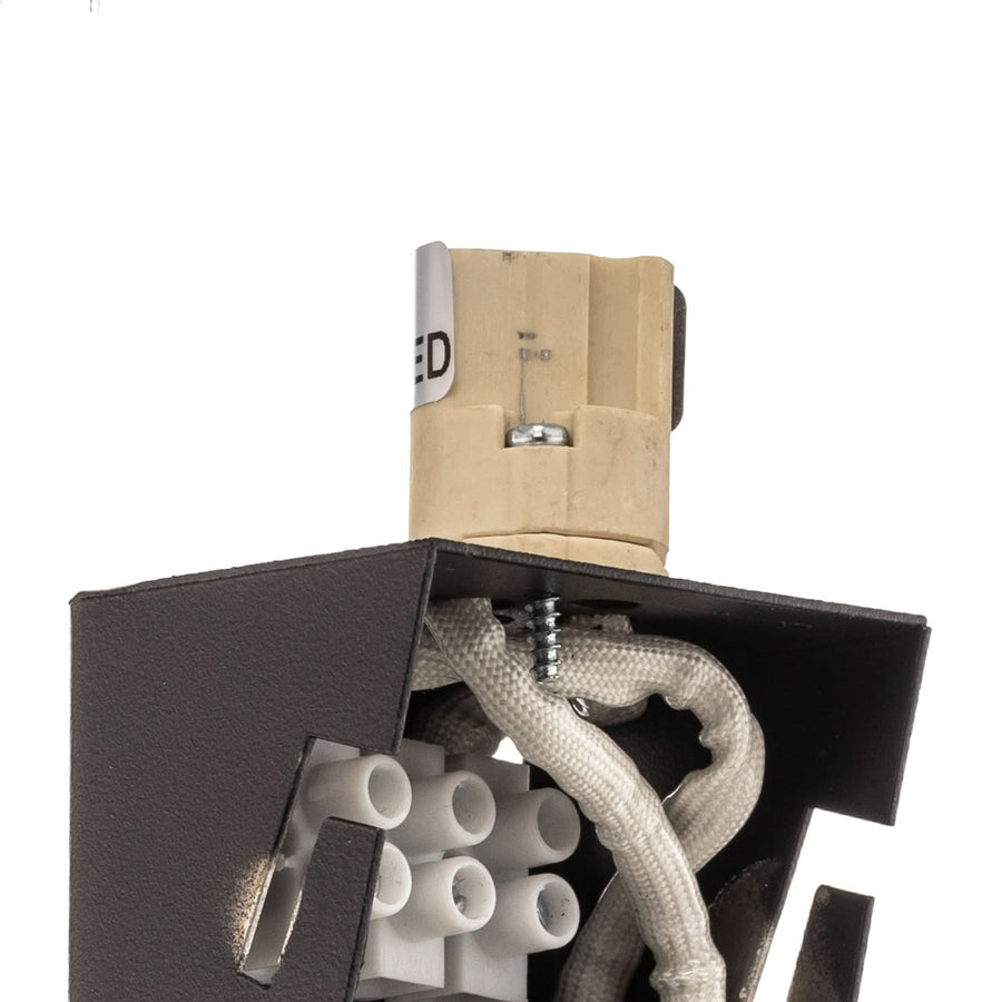 Applique murale Minimal en bois, chêne et noir, Ø 20 cm