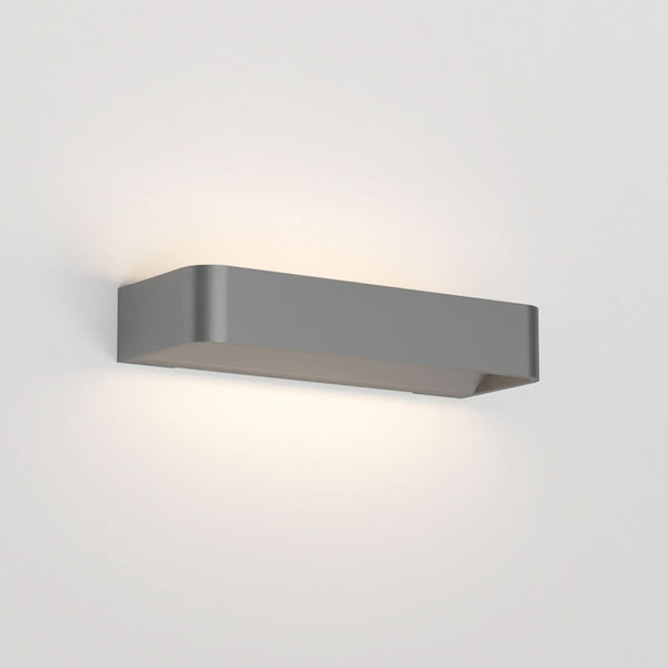 Applique murale LED Frame W2 2 en aluminium, graphite, hauteur 4,8 cm