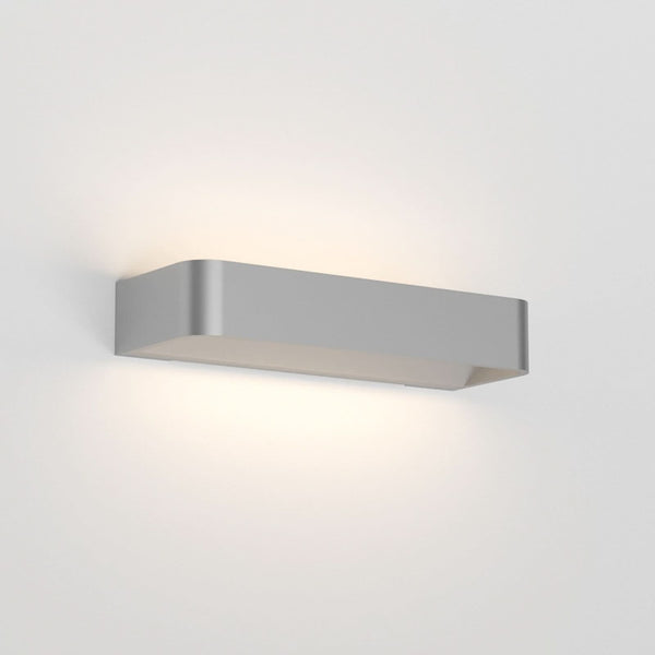 Applique murale LED Frame W2 3 en aluminium, argent, hauteur 4,8 cm