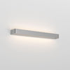 Applique murale LED Frame W3 3 en aluminium, argent, hauteur 4,8 cm