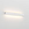 Applique murale LED Frame W3 3 en aluminium, chrome brillant, hauteur 4,8 cm