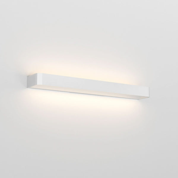 Applique murale LED Frame W3 3 en aluminium, chrome brillant, hauteur 4,8 cm
