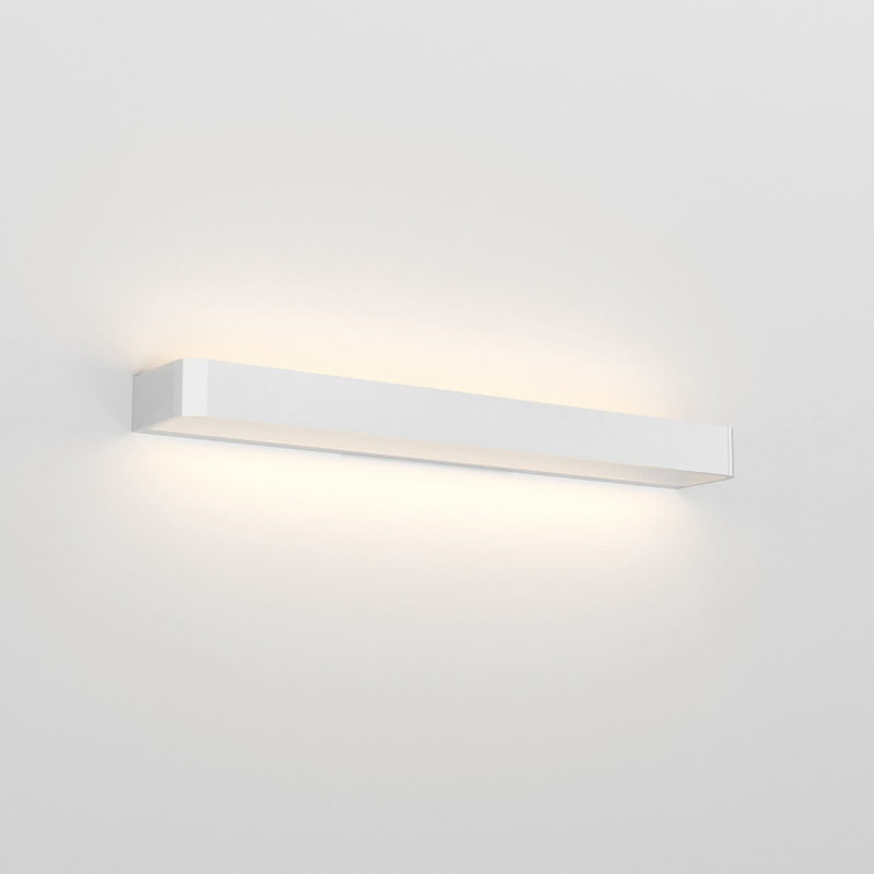 Applique murale LED Frame W3 3 en aluminium, chrome brillant, hauteur 4,8 cm