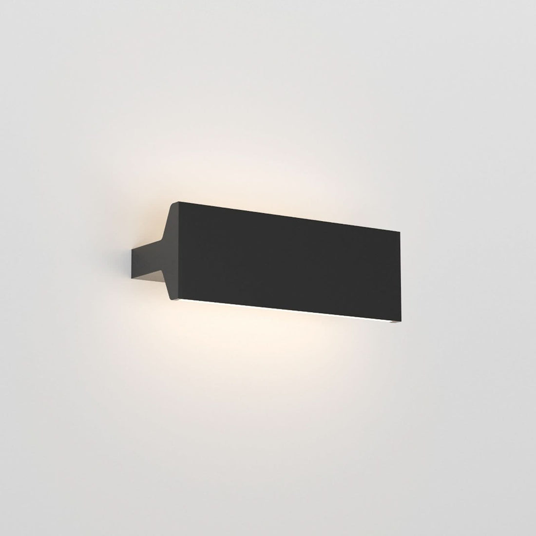 Applique murale LED Ipe W2 en aluminium, noir mat, hauteur 9,5 cm