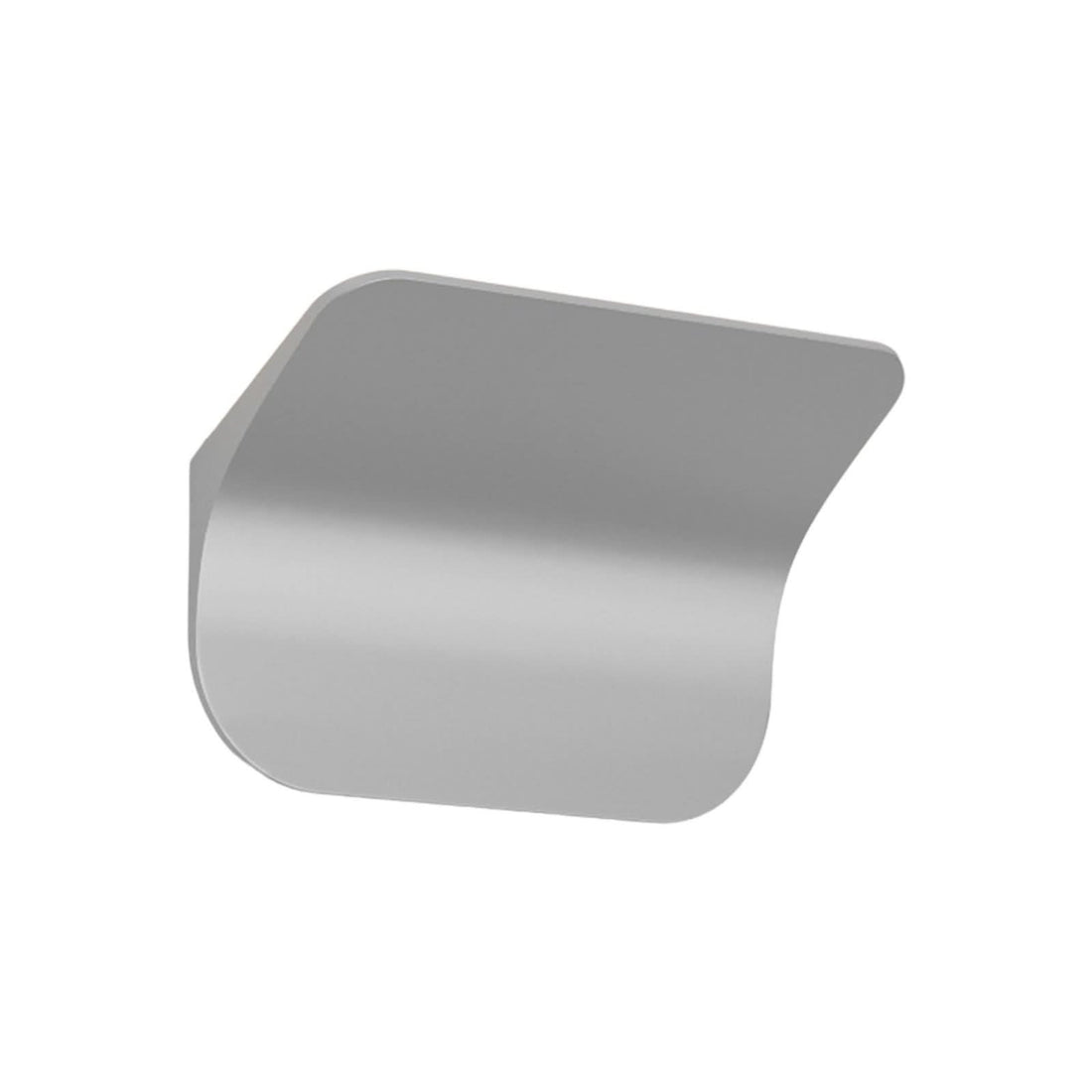 Applique murale LED Tide W0 en aluminium, argenté, hauteur 16 cm