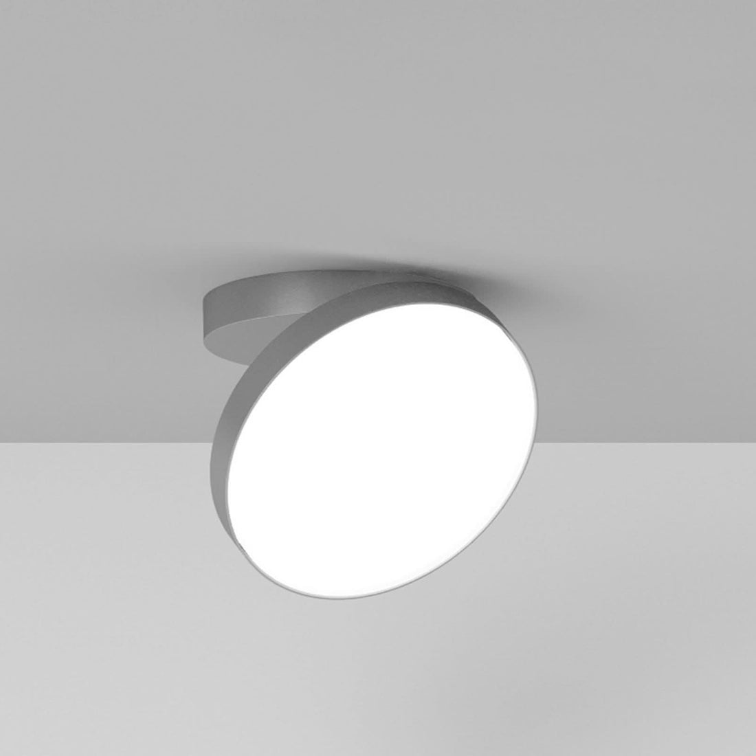 Applique murale LED Venere W1 3 en aluminium, argent, Ø 25 cm