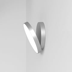 Applique murale LED Venere W1 3 en aluminium, argent, Ø 25 cm