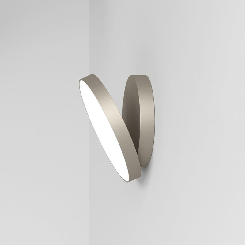 Applique murale LED Venere W1 3 en aluminium, bronze, Ø 25 cm