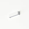 Applique murale Straight XS en acier, blanc, hauteur 7 cm