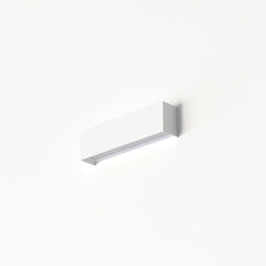 Applique murale Straight XS en acier, blanc, hauteur 7 cm