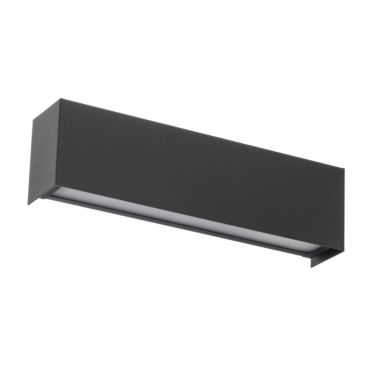 Applique murale Straight XS en acier, graphite, hauteur 7 cm