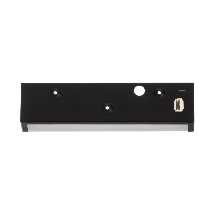 Applique murale Straight XS en acier, noir, hauteur 7 cm