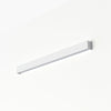 Applique murale Straight M en acier, blanc, hauteur 7 cm