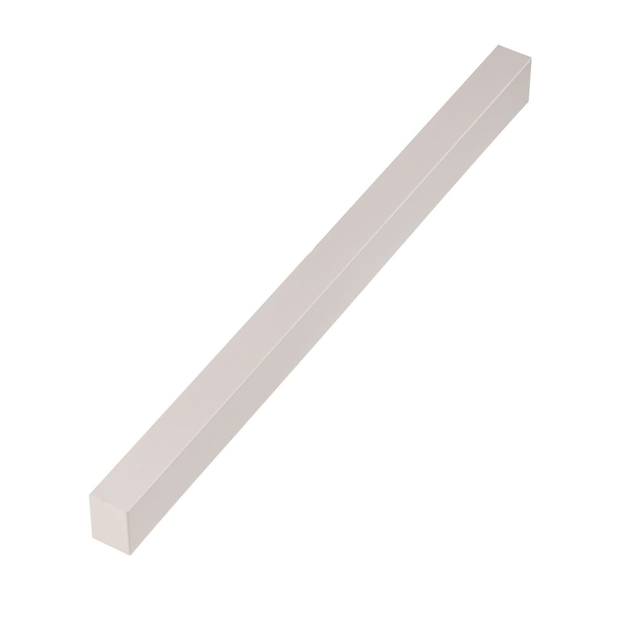 Applique murale Straight M en acier, blanc, hauteur 7 cm