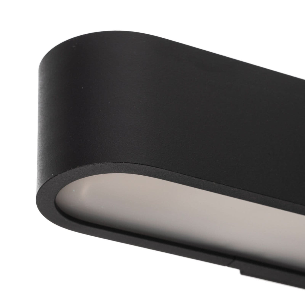 Applique murale Soft en aluminium, graphite, hauteur 6 cm, 3000 K, 11 W