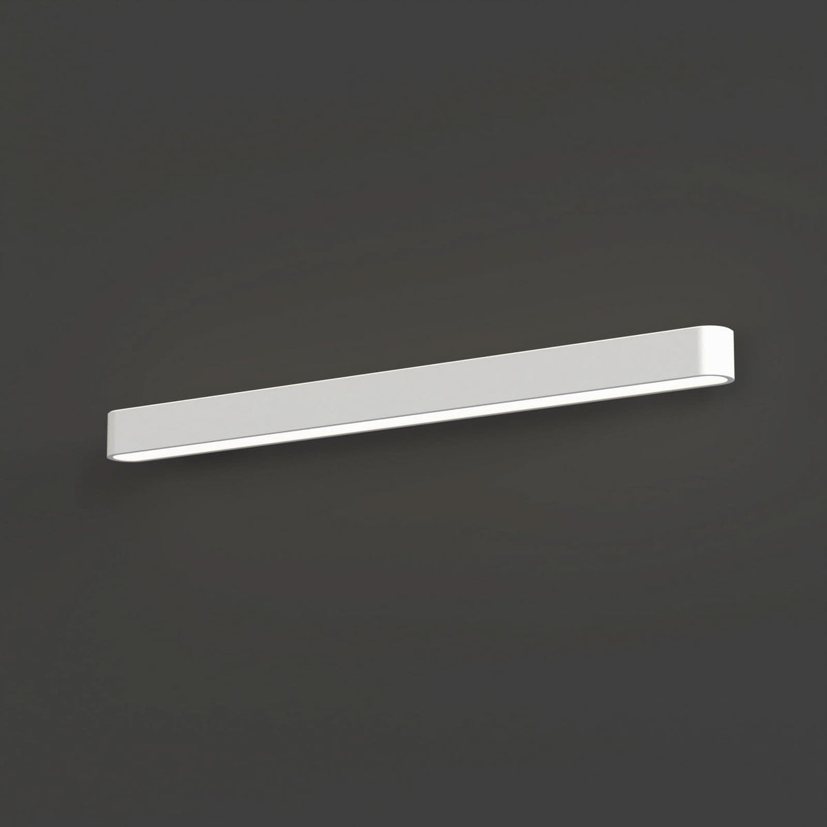 Applique murale Soft en aluminium, blanc, hauteur 6 cm, 3000 K, 16 W