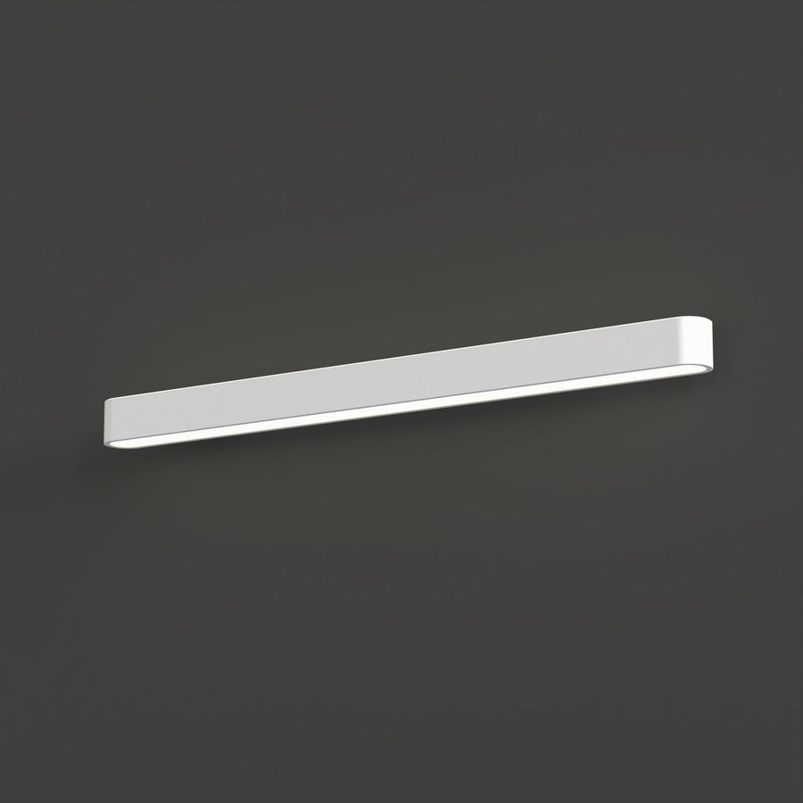 Applique murale Soft en aluminium, blanc, hauteur 6 cm, 3000 K, 16 W