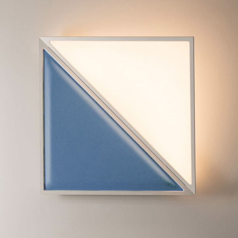 Applique murale LED Flexia, bleu, hauteur 90,7 cm