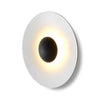 Applique murale LED Ginger 20C en bois, marron et blanc, Ø 19,5 cm