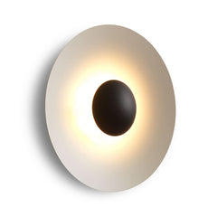 Applique murale LED Ginger 20C en aluminium, sable, Ø 19,5 cm