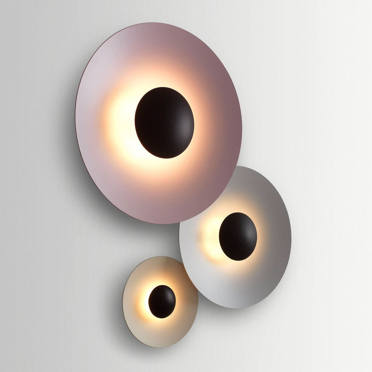 Applique murale LED Ginger 32C 32 en aluminium, sable, Ø 32 cm