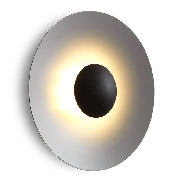 Applique murale LED Ginger 32C 32 en aluminium, gris clair, Ø 32 cm