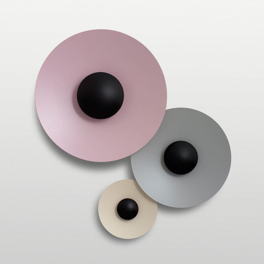 Applique murale LED Ginger 42C 42 en aluminium, sable, Ø 42 cm