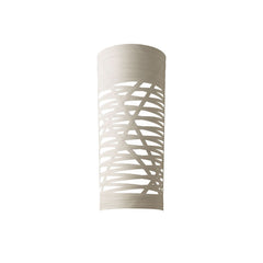 Applique murale Tress en verre, blanc, hauteur 59 cm
