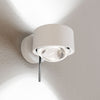 Applique murale LED Puk! 80 Wall en verre, blanc mat, hauteur 6,5 cm