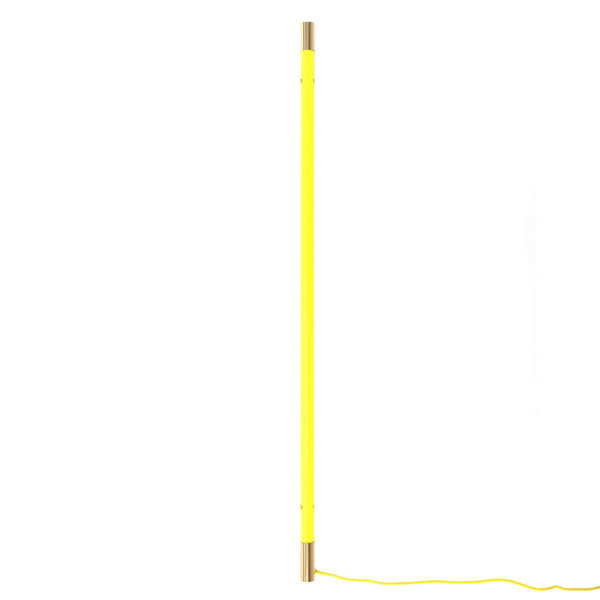 Applique murale LED Linea Gold en métal, jaune et doré, Ø 3,5 cm