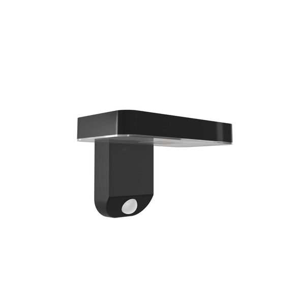 Lampe solaire d'extérieur LED en métal, noir, hauteur 12 cm, IP44
