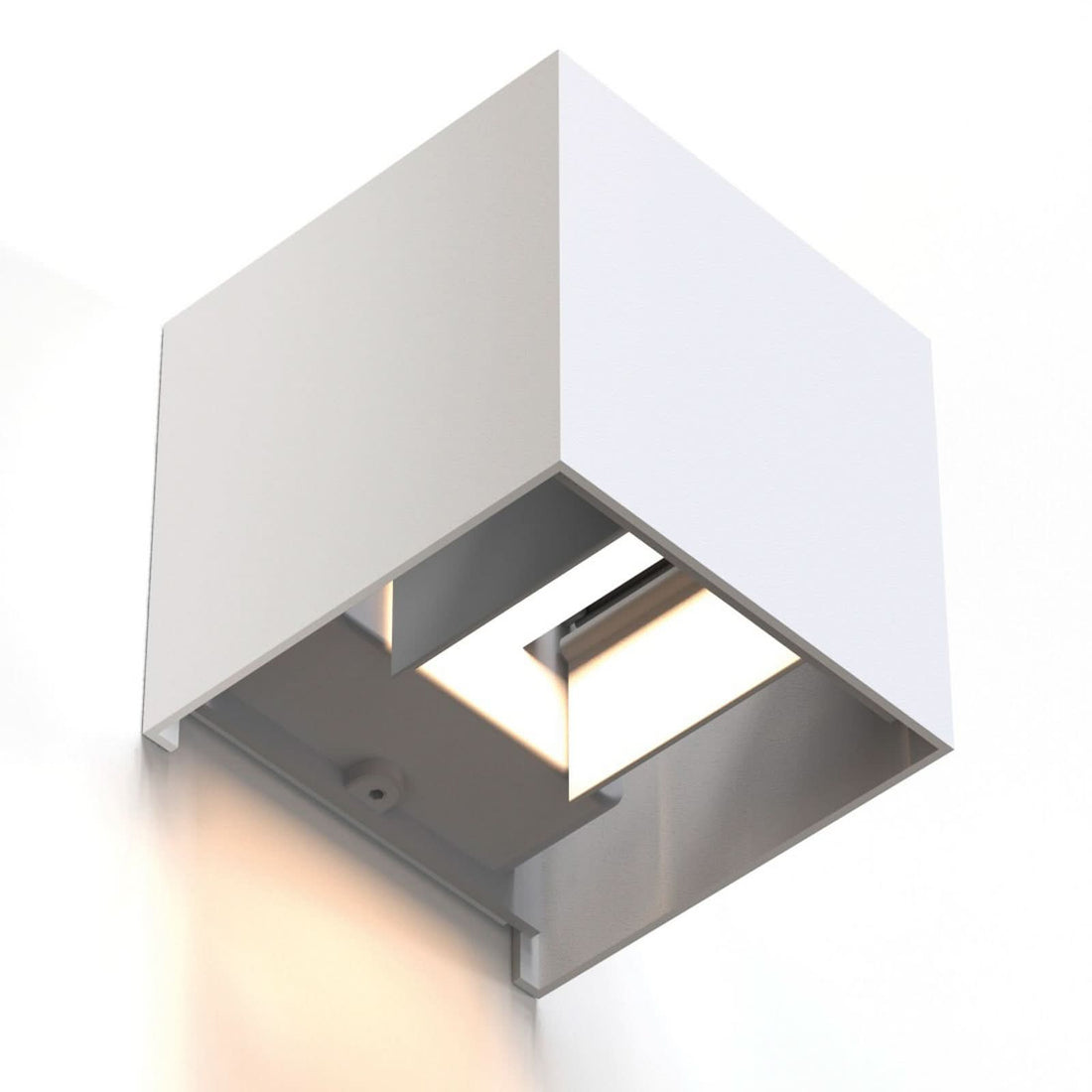 Applique murale LED Wlan en métal, blanc, hauteur 10 cm, IP44