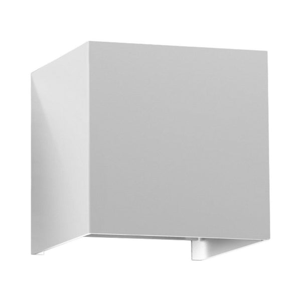 Applique murale LED Wlan en métal, blanc, hauteur 10 cm, IP44