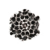 Applique murale Clizia Mama Non en cristal, noir, 2 lumières, Ø 32 cm