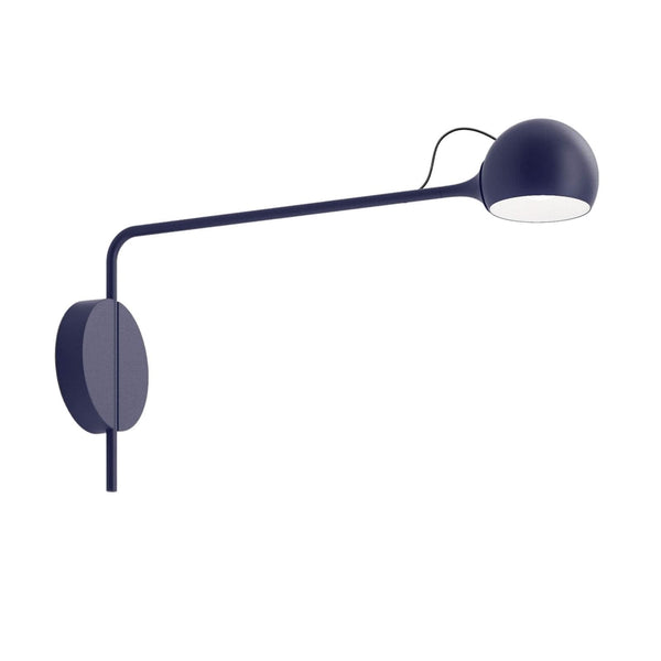 Applique murale LED Ixa en aluminium, bleu, hauteur 28,5 cm